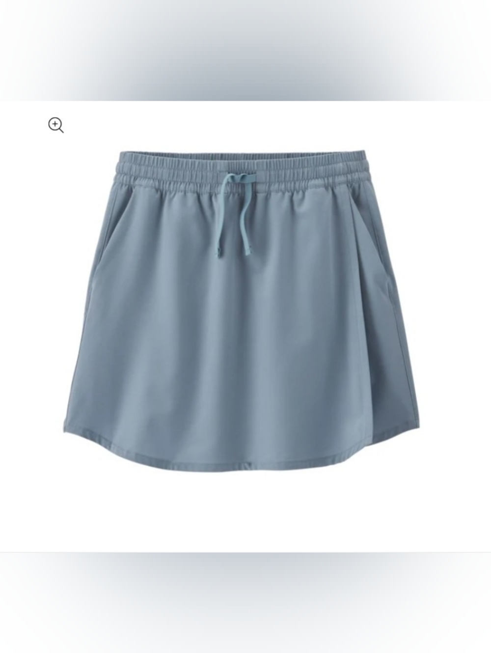 Patagonia Light Blue Elastic Waist Active Skort